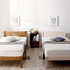 ベッド シングル すのこベッド 圧縮ポケットコイル 布団用すのこ 2台タイプ 天然木パイン材