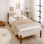 ベッド シングル すのこベッド 圧縮ボンネルコイル マットレス用すのこ 2台タイプ 天然木パイン材