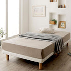 シングル ショート丈脚付きマットレス すのこ 薄型プレミアムポケットコイル 脚15cm