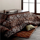 こたつ 掛布団&敷布団 2点セット 6尺長方形 90×180 天板対応 シェニール織&フランネル裏地