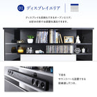 鏡面仕上げ 大型テレビ対応ハイタイプコーナーテレビボード