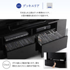 鏡面仕上げ 大型テレビ対応ハイタイプコーナーテレビボード