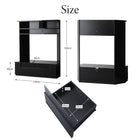 鏡面仕上げ 大型テレビ対応ハイタイプコーナーテレビボード