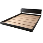 ベッドフレームのみ シングル フロアベッド 棚・コンセント付き