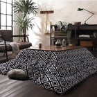 こたつ用掛布団単品 4尺長方形 80×120 天板対応 ヴィンテージ 幾何柄織