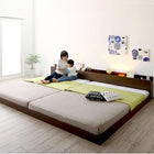 大型 連結ベッド フロアベッド プレミアムポケットコイル クイーン SS×2