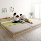 大型 連結ベッド フロアベッド スタンダードボンネルコイル キング SS+S