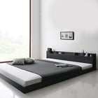 ベッド ダブル 大型フロアベッド プレミアムポケットコイル