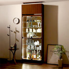 コレクション収納 本体 上置きハイタイプ付き 幅54.1 高さ241〜274 背面ミラー付き 壁面