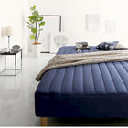 マットレスベッド セミダブル ボンネルコイルマットレスタイプ・脚の長さ30cm カバーリング 脚付き