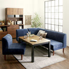 こたつ ソファ リビングダイニング 5点セット テーブル+2人掛けソファ1脚+1人掛けソファ2脚+コーナーソファ1脚 W120 高さ調節