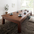 こたつ テーブル単品 長方形 80×120〜180 天然木ウォールナット材3段階伸長式