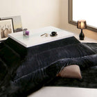 こたつ3点セット 鏡面仕上 正方形 75×75 モノトーン