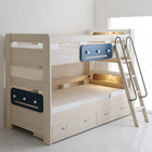 二段ベッド 2段ベッド ウレタンマットレス付き シングル