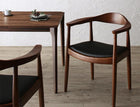 ダイニングチェア 2脚組 天然木 ウォールナット無垢材 北欧