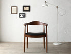 ダイニングチェア 2脚組 天然木 ウォールナット無垢材 北欧