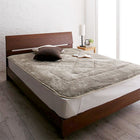 敷パッド 同色2枚セット キング プレミアムマイクロファイバー