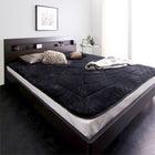 敷パッド 単品 キングサイズ プレミアムマイクロファイバー