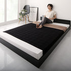 ベッド セミダブル ローベッド スタンダードポケットコイル