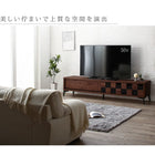 国産完成品 木目調モダンデザインテレビボード