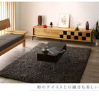 国産完成品 木目調モダンデザインテレビボード