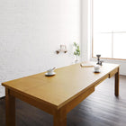 ダイニングこたつ テーブル 単品W120-180 高さ調節 3段階伸長式