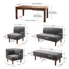 ダイニングこたつ テーブル単品 W120-180 高さ調節 3段階伸長式