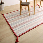 ボンディングラグ 130×185cm 洗える 幾何柄 インド綿