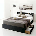 すのこベッド 収納 スタンダードボンネルコイルマットレス付き シングル