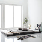 フロア ロー ベッド プレミアムボンネルコイルマットレス付き シングル 布団のように使える 棚 コンセント付き