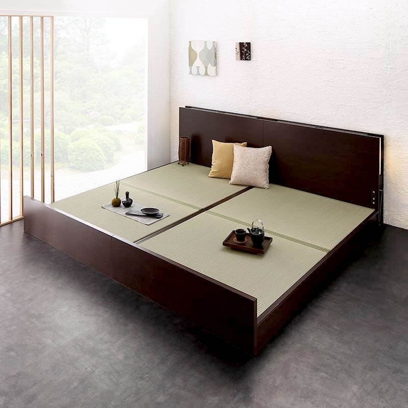 お客様組立 高さ調整できる国産畳ベッド 美草 ワイドK240(SD×2) お客様組立 高さ調整できる国産畳ベッド 美草 ワイドK240(SD