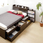 ベッド 収納 スタンダードポケットコイル チェスト収納 セミシングル お客様組立