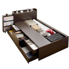 ベッド 収納 ベットフレームのみ チェスト収納 セミダブル お客様組立