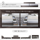 ベッド 収納 ベットフレームのみ ダブル 棚 コンセント