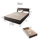 ベッド 収納 プレミアムポケットコイル ダブル 棚 コンセント