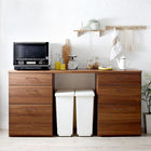 キッチンカウンター 2点セット 引き出し+引き出し 日本製完成品 幅180cm 木目調ワイド