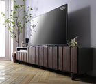 150テレビボード 国産 完成品 古木風 リビングシリーズ