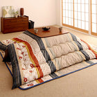 こたつ布団和レトロ 掛布団&敷布団2点セット 正方形(80×80cm)天板対応