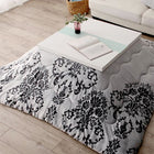 こたつ布団 こたつ用掛布団単品 正方形(75×75cm)天板対応 ダマスク柄フランネル