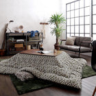 こたつ 掛布団&敷布団 2点セット 5尺長方形 90×150 天板対応 ヴィンテージ 幾何柄織り