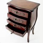 チェスト サイドチェスト4段 アンティーク調 リビングシリーズ