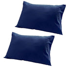 枕カバー 2枚組 無地 20色柄から選べるお手軽枕カバーリング 無地 ネイビー