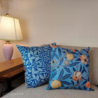 ウィリアムモリス クッションカバー 青いフルーツ ブルー 45X45cm