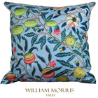 ウィリアムモリス クッションカバー フルーツ Fruit ライトブルー 45X45cm
