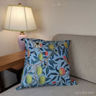 ウィリアムモリス クッションカバー フルーツ Fruit ライトブルー 45X45cm