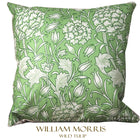 ウィリアムモリス クッションカバー ワイルドチューリップ Wild Tulip グリーン 45X45cm
