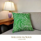 ウィリアムモリス クッションカバー ラークスパー Larkspur グリーン 45X45cm