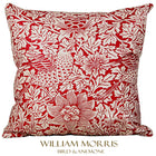 ウィリアムモリス クッションカバー バード&アネモネ Bird&Anemone red 45X45cm