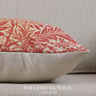 ウィリアムモリス クッションカバー ラークスパー Larkspur アップリコット・レッド 45X45cm