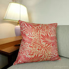 ウィリアムモリス クッションカバー ラークスパー Larkspur アップリコット・レッド 45X45cm